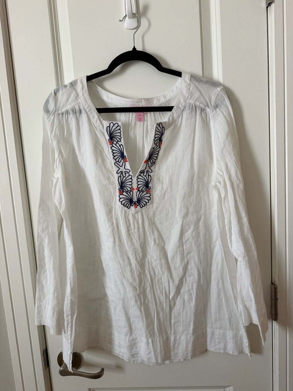 Lilly Pulitzer Amelia Island Tunic Size XL White